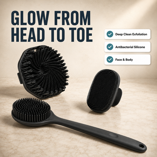 Silicone Bath Brush Set