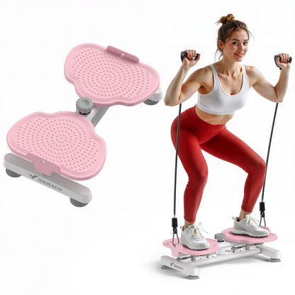 Merach Waist Twist Machine Toned Abs Waist Twister Can Stand with Feet Apart Double Non-Slip No Noise Use Exercise Equipment Abdominal Roller Workout Summervibes