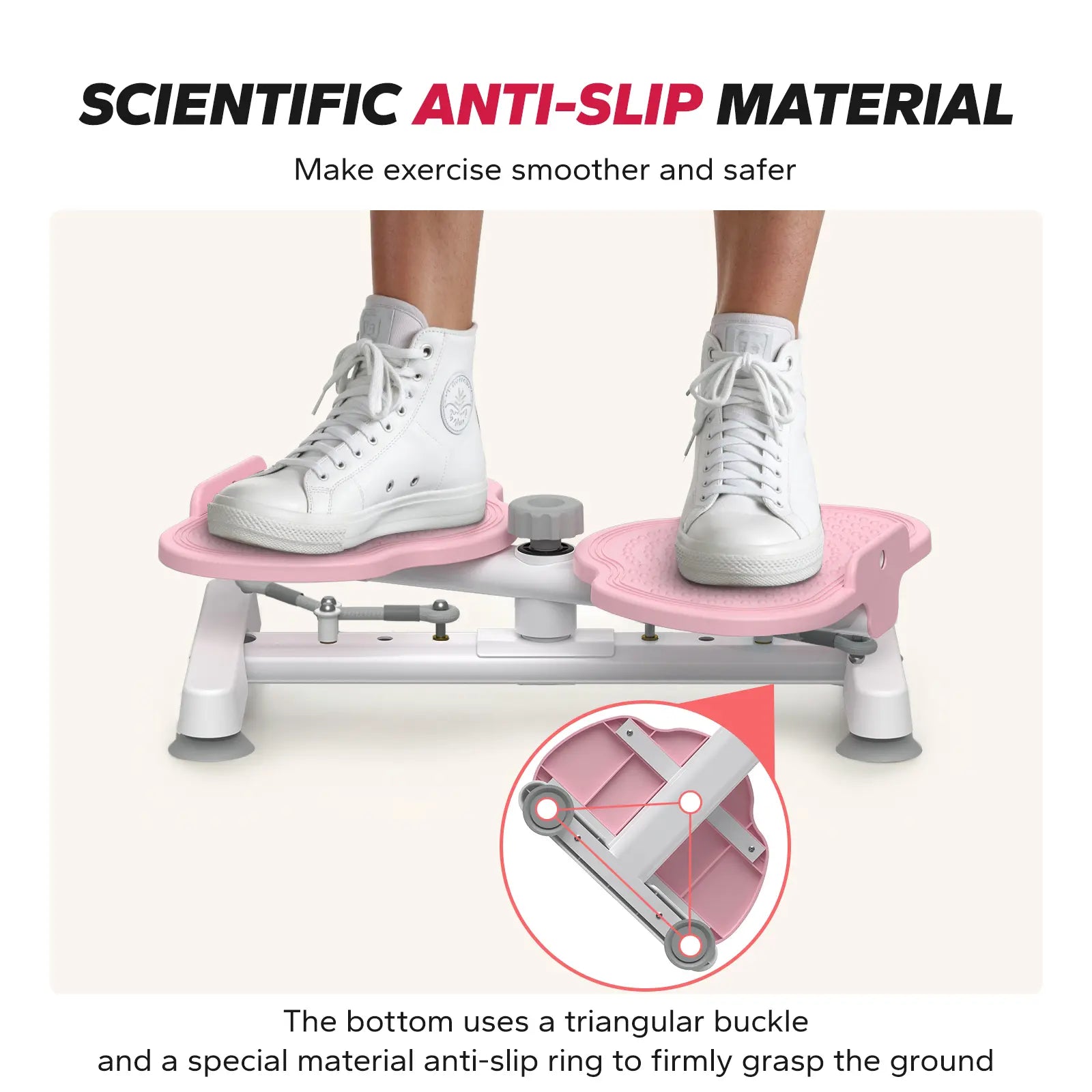 Merach Waist Twist Machine Toned Abs Waist Twister Can Stand with Feet Apart Double Non-Slip No Noise Use Exercise Equipment Abdominal Roller Workout Summervibes