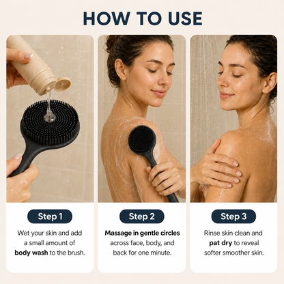 Silicone Bath Brush Set